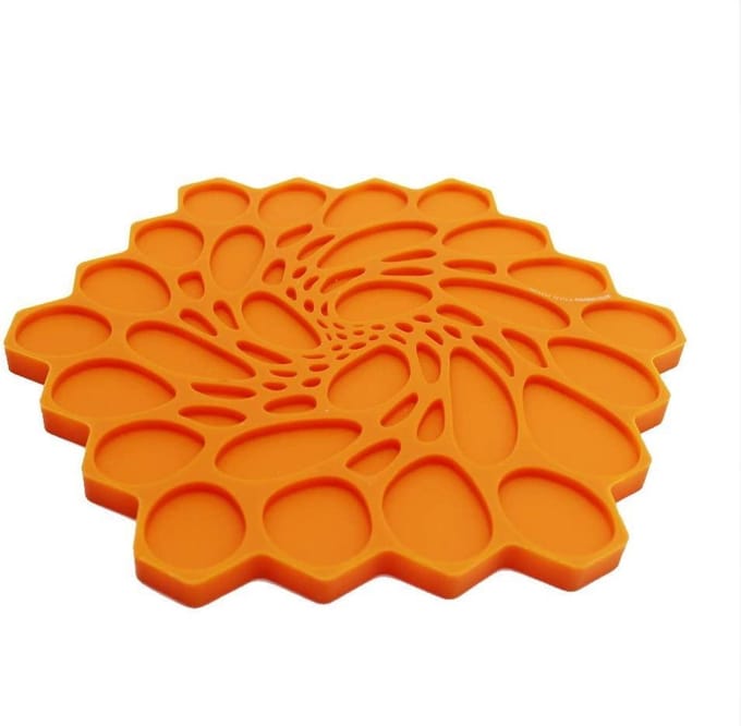 Modern Twist Studio Hive Onderzetter - Tangerine