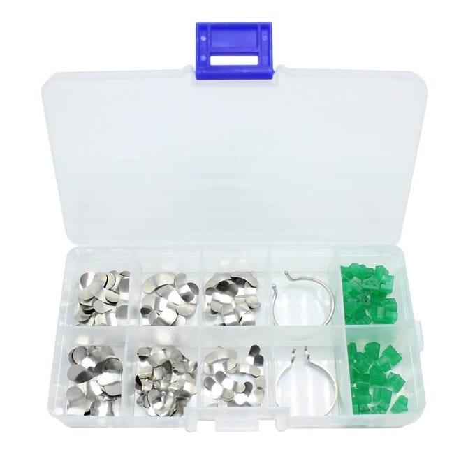Support de Modèle Dentaire Métallique Support de Modèle Delta Coin Élastique Coin en Plastique Bois pour Outils Dentaires white