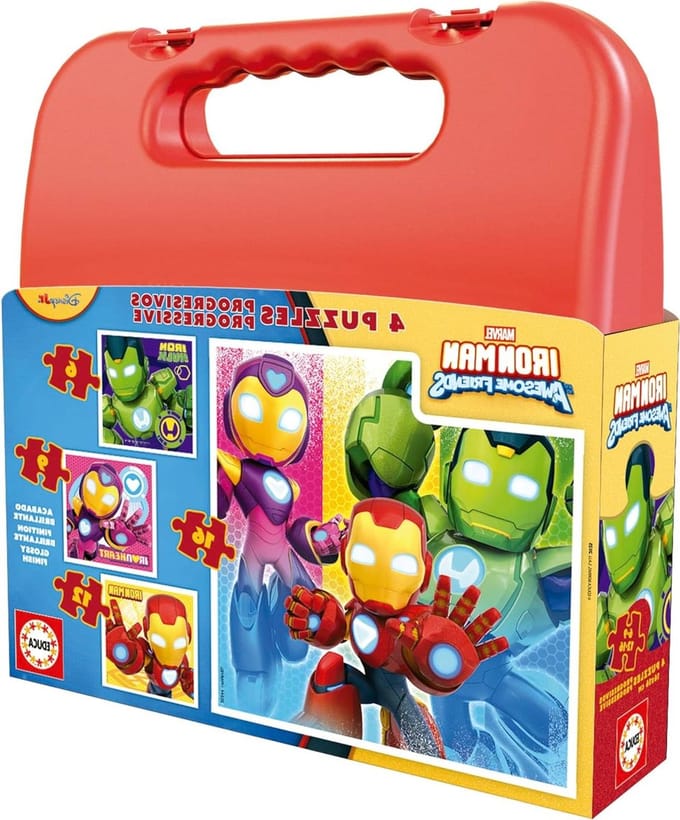 Kinderpuzzels - Legpuzzels Set - Ontwikkeling Vaardigheden - Gerecycled Karton - 16 x 16 cm - Multicolor