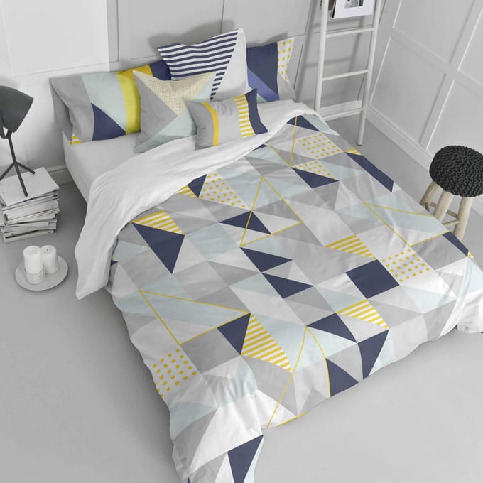 Dekbedovertrek Geo Dot | Blanc