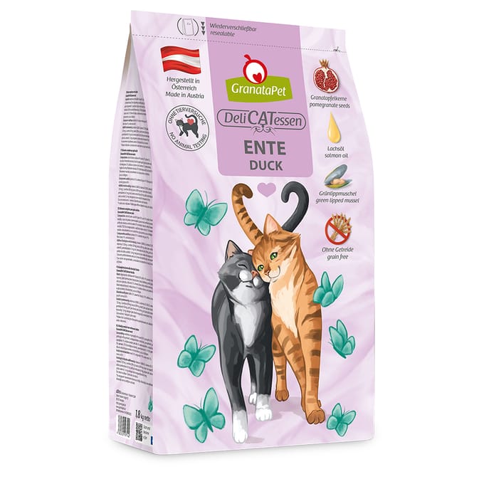 2x1,8kg GranataPet Adult Eend Kattenvoer