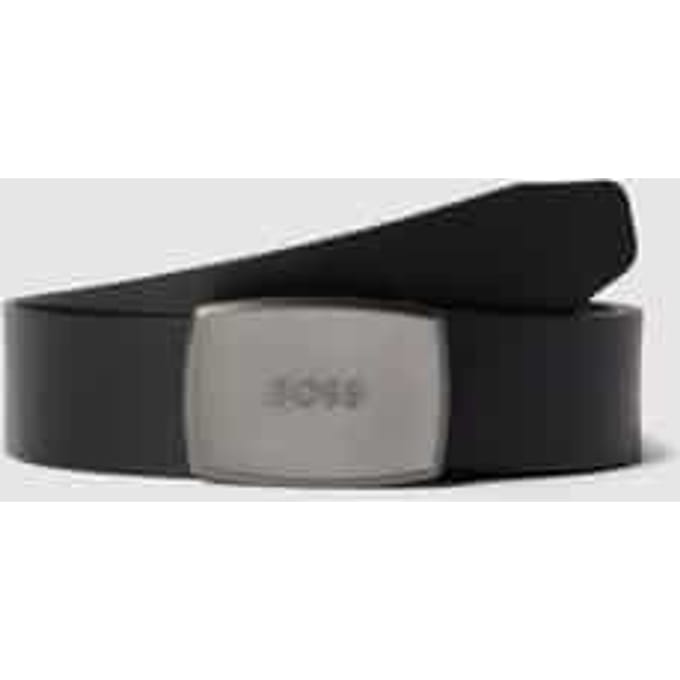 Leren riem met pinsluiting in metallic, model 'Jensy'