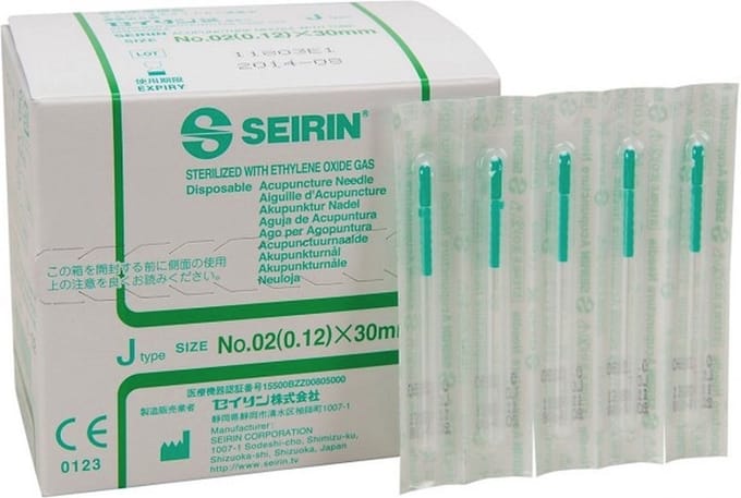 Seirin J 0,12 x 30 mm 100 stuks