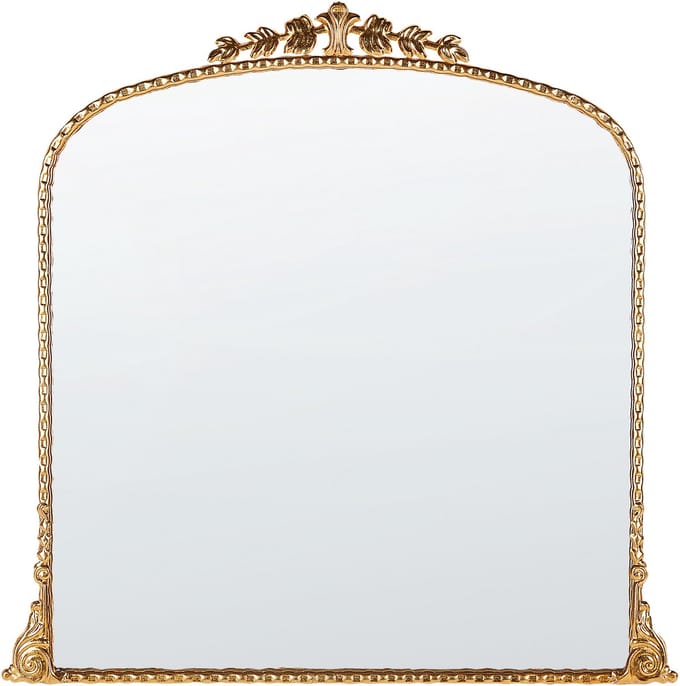 LIVRY - Wandspiegel - Goud - 71 x 71 cm - Metaal
