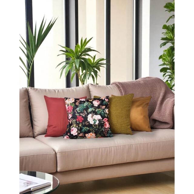 NOVÉE Bouclé mosterd | 45 x 45 cm | kussenhoes | polyester