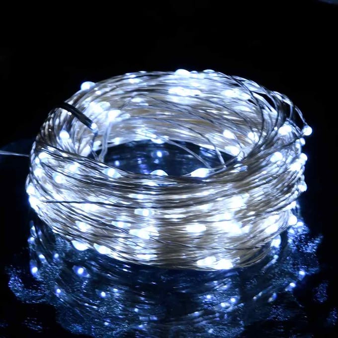 vidaXL - Lichtslinger - met - 300 - LED's - 30 - m - koudwit
