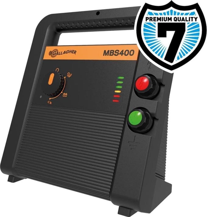 Gallagher MBS400 Multi Power Schrikdraad + Gratis Voltmeter - Zonne-aangedreven schrikdraad