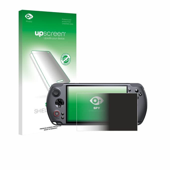 upscreen - privacy screenprotector voor GPD Win 5 - Folie Beschermfolie Blauwlichtfilter