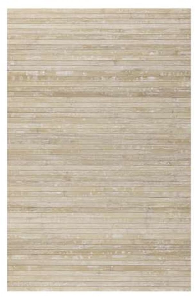 Storesdeco natuurlijke bamboe vloerkleed, antislip – grijs Beige,50x200cm