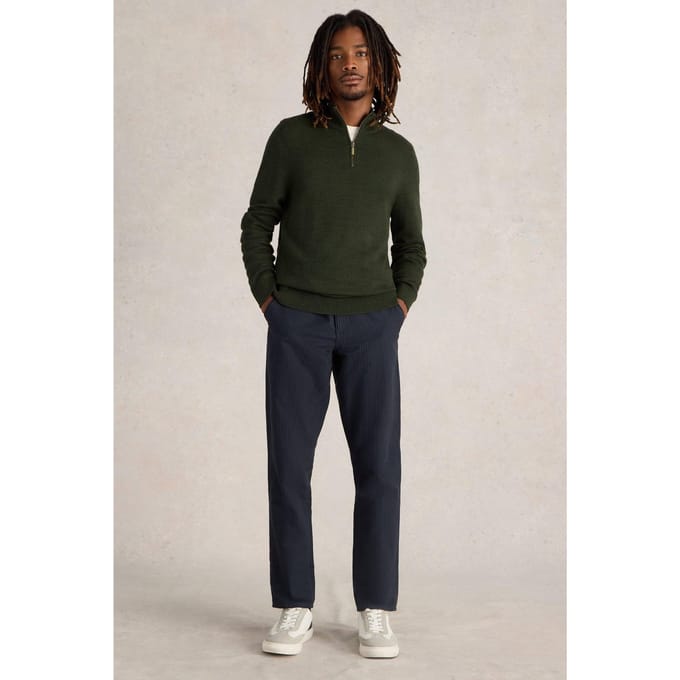 White Stuff Newport Merino Funnel Dark Green Größe: M | Turtlenecks Outlet | Herren | Grün