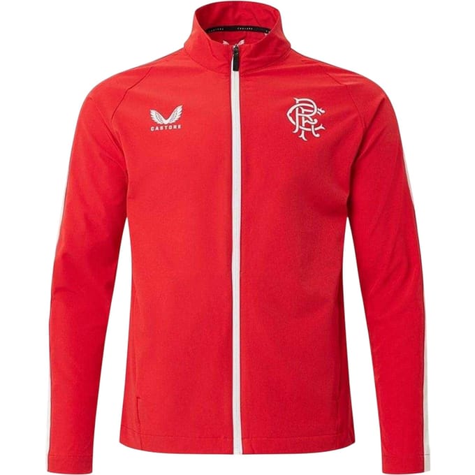 Castore Heren Rangers FC Lange Mouwen Track Jacket (Rood)