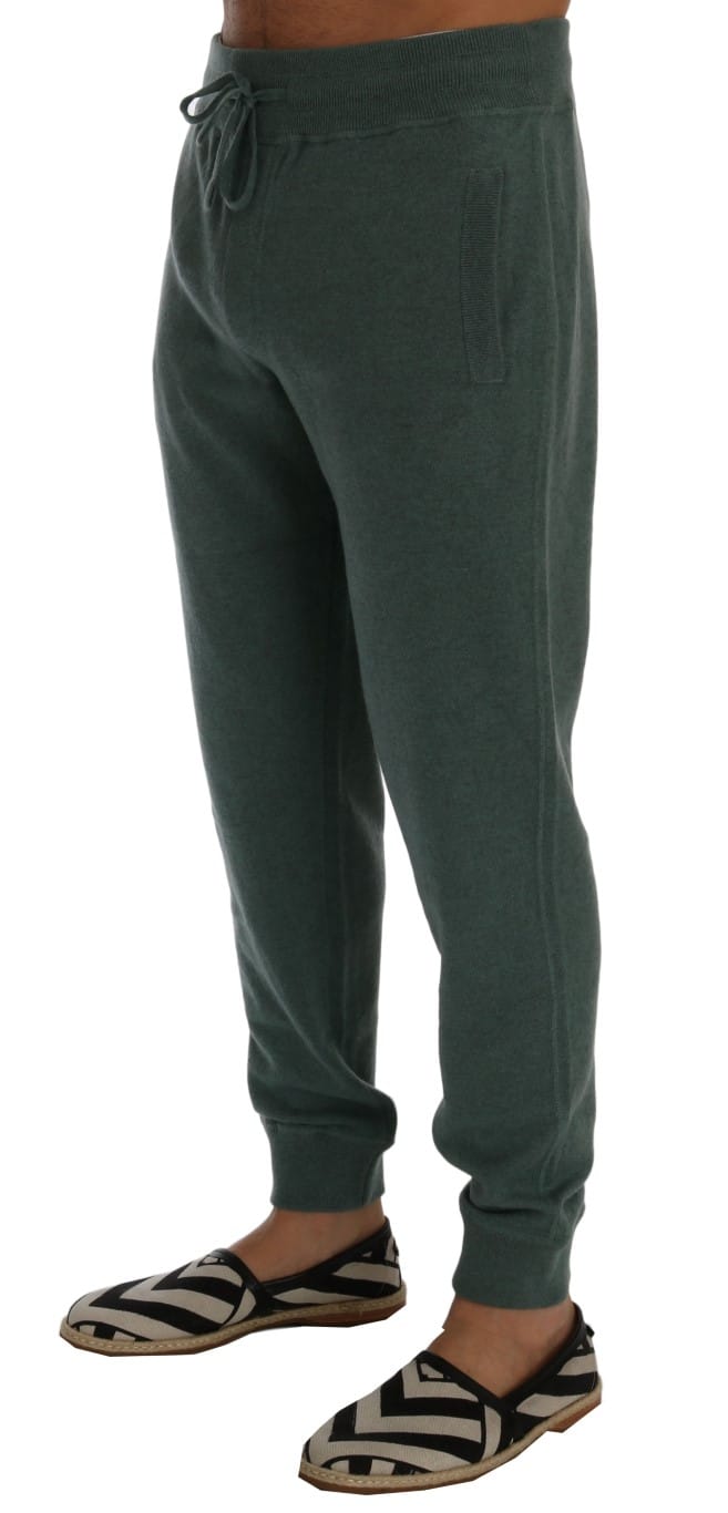 Dolce & Gabbana Groene Kasjmier Trainingsbroek
