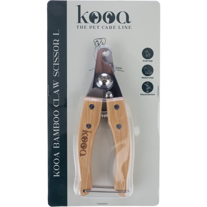kooa bamboe klauwschaar L 15.4x5.4x1.4cm hond & kat