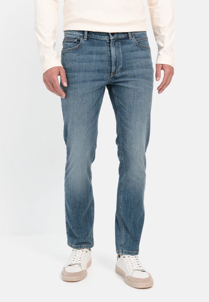 camel active Regular Fit 5-Pocket fleXXXactive® Jeans - Maat menswear-36/30 - Indigo