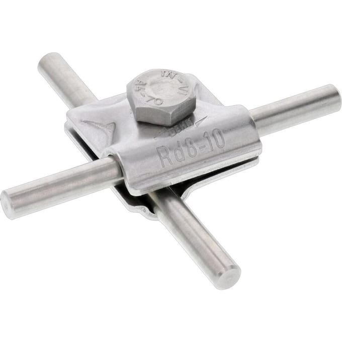 Dehn MV Klem StSt V4A Voor Rd 8-10mm Met Zeskantbout - 390079 - E3P4B
