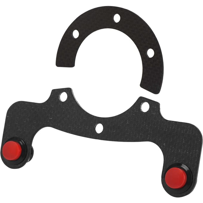 Kits met externe koolstofvezel claxonknop voor MOMO OMP Nardi Sparco 6-bouts stuur black