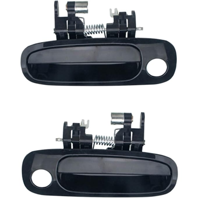 2PCSSet Auto Buitendeurklink Compatibel voor 19982002  Corolla Zwart zwart
