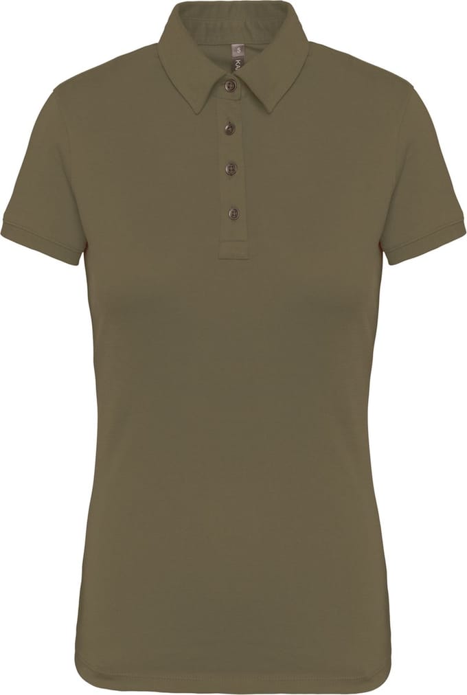 Kariban Damespolo korte mouwen van jersey K263 - Light khaki - S