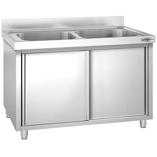 GGM Gastro Topfspülschrank PREMIUM - 1600x700mm - mit 2 Becken
