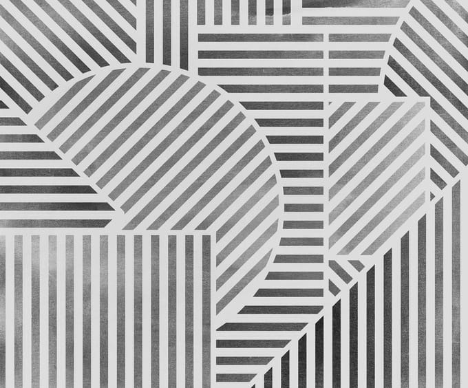 Fotobehang - Jeux de Lignes 300x250cm - Vliesbehang