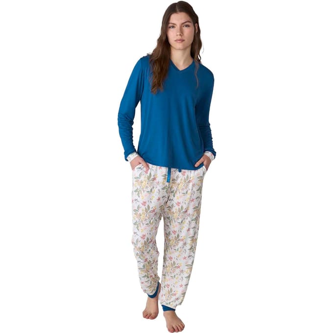 JJBFP0400 Katoenen pyjama voor dames met lange mouwen