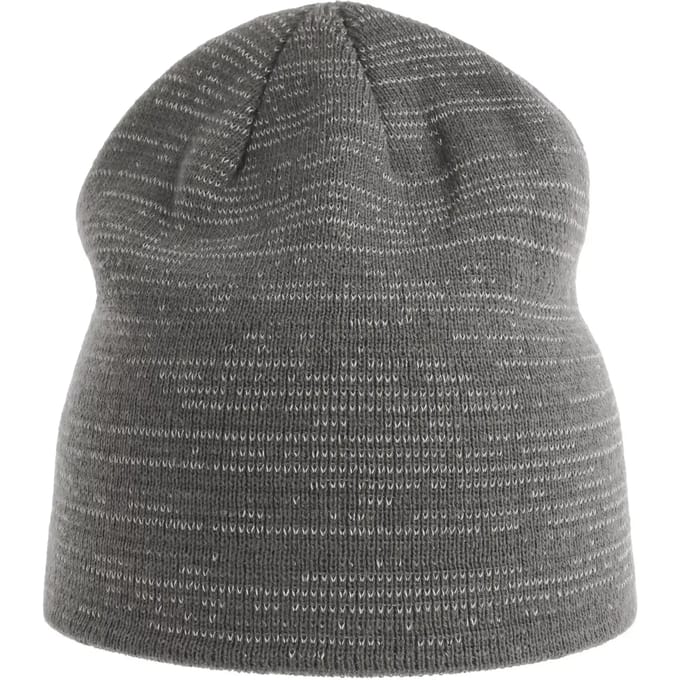 Atlantis Headwear - Shine Beanie - Dark Grey Melange - One Size
