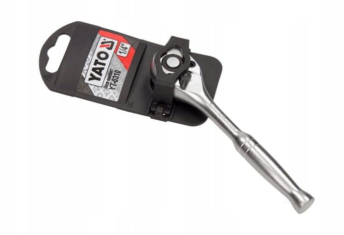 Yato Ratelsleutel 1/4" Recht 125mm - Professioneel Gereedschap