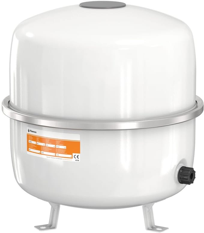 Flamco Flexcon Solar membraandrukexpansievat 35L 2,5 bar wit