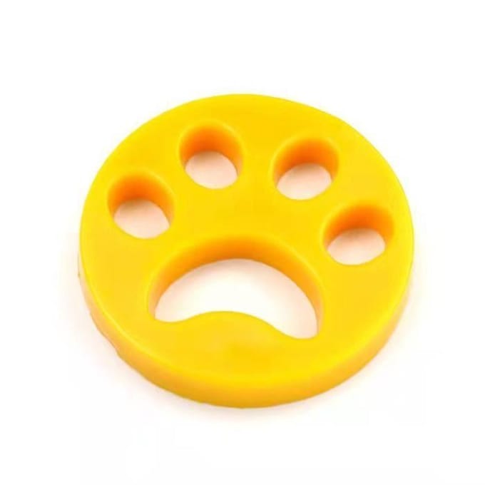 1 pc jaune - Machine à laver réutilisable pour animaux de compagnie, attrape poils, boule de filtrage, accès