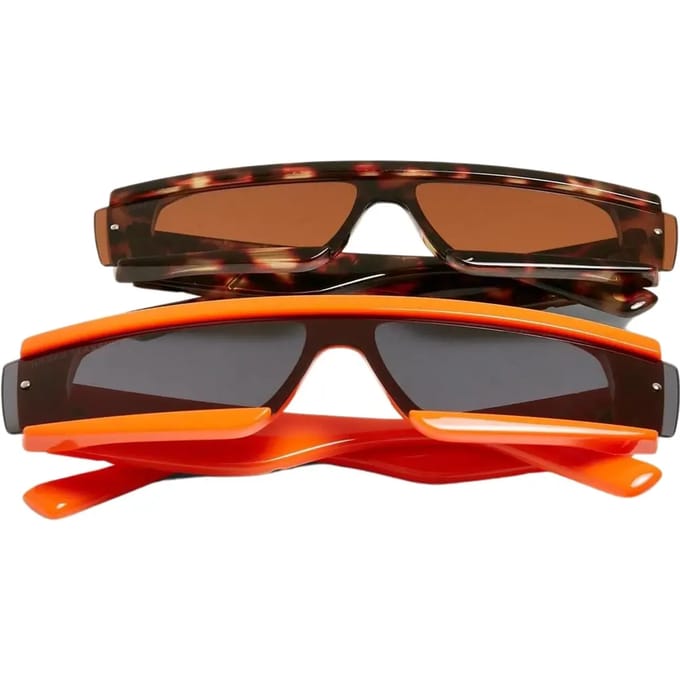 Urban Classics - Alabama 2Pack Zonnebril - Oranje/Bruin
