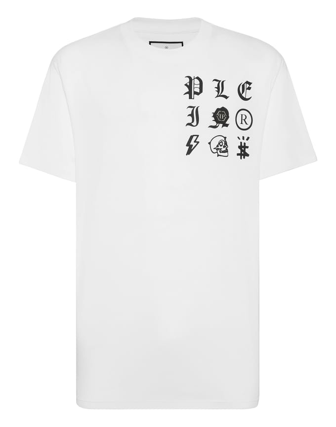 T-Shirt Ronde Hals Gothic Plein