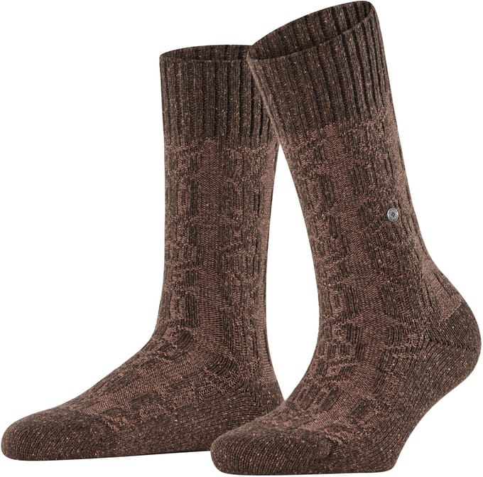 Burlington Kabel Tweed Boot Sokken Dames 27188 5880 autumn mel 36-41