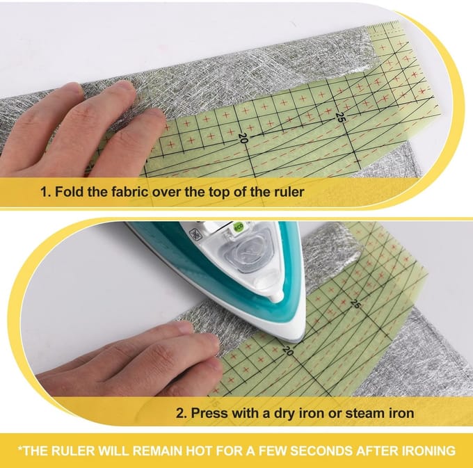 Cosensi - Dailygoods - Hittebestendige Strijkliniaal 30 x 10 cm