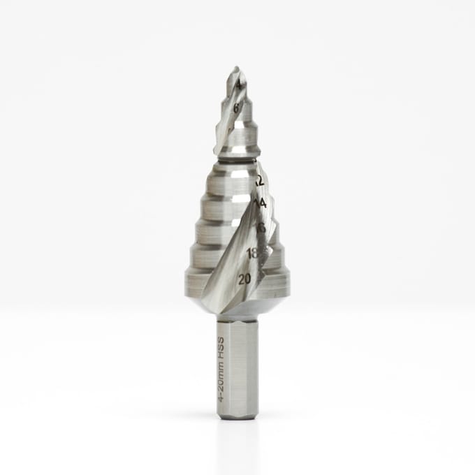 Stappenboor Professionele HSS Trapboor 4-20mm – Spiraalgroef voor Efficiënt Boren