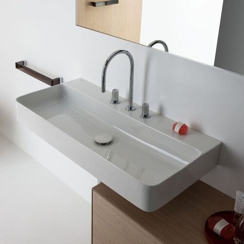 LAUFEN Val washbasin submountable 75 x 42 cm, with 1 tap hole, with overflow H8102854001041