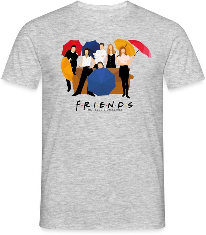 Friends Paraplu's Pose T-Shirt Heren