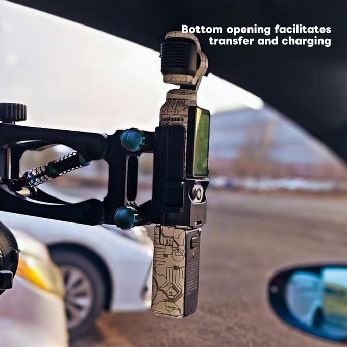 Support à ventouse pour voiture Bras à ressort amortisseur Support de caméra pour pare-brise de véhicule Compatible avec noir