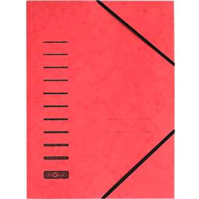 PAGNA elastomap, A4, elastieksluiting, per stuk, rood