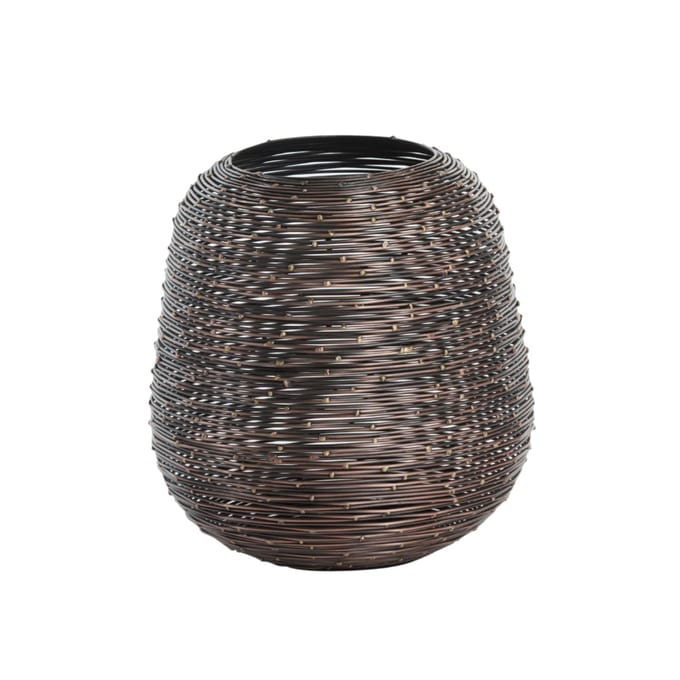 OttoSimon windlicht metaal antiek koper modern 18 cm decoratie.