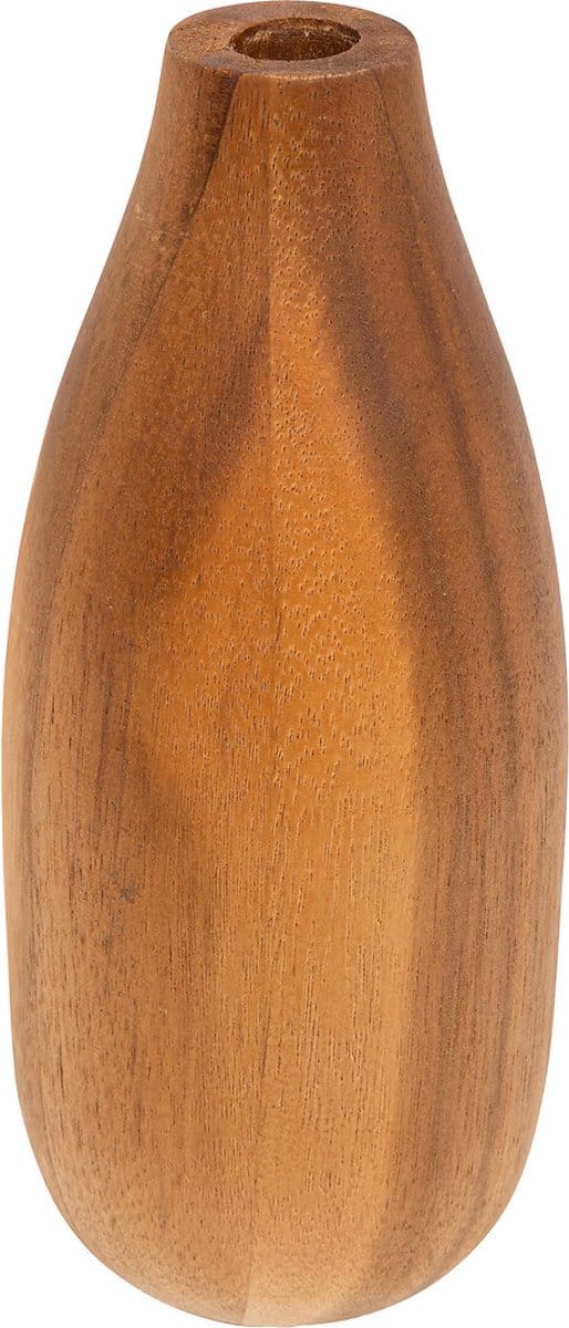Atmosphera Siera Acacia vaas voor 1 bloem Ø10xH18cm - Bruin
