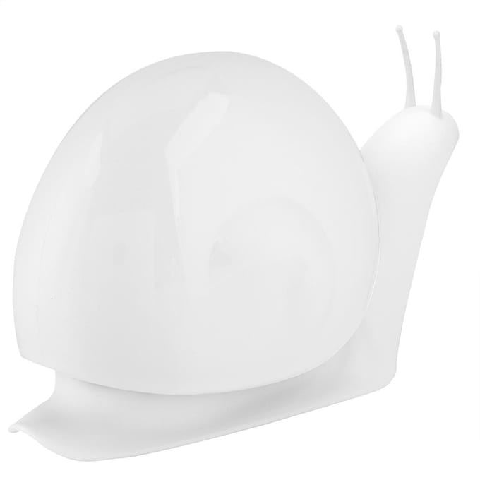 Slakvorm Drukstijl Zeep Vloeistoffles Handlotion Dispenser Badkameraccessoires (Wit) wit