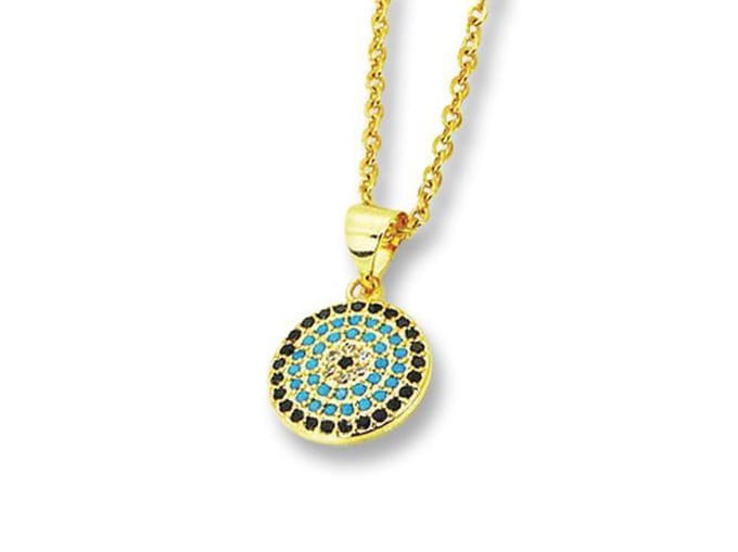 Amanto Ketting Eeva G - 316L Staal - Turkoois - ∅11mm - 50cm