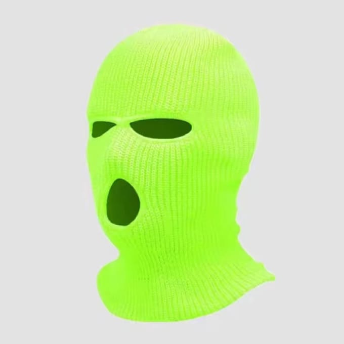 Neon Bivakmuts - Groen - Geel - Gebreide Bivak Muts