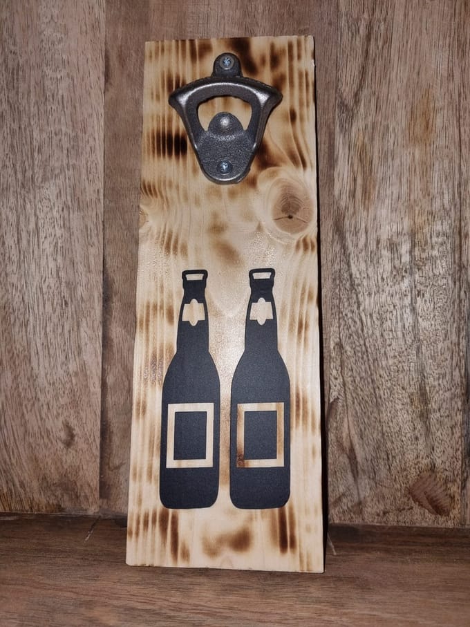Wand Flesopener 2 flesje bier/fris