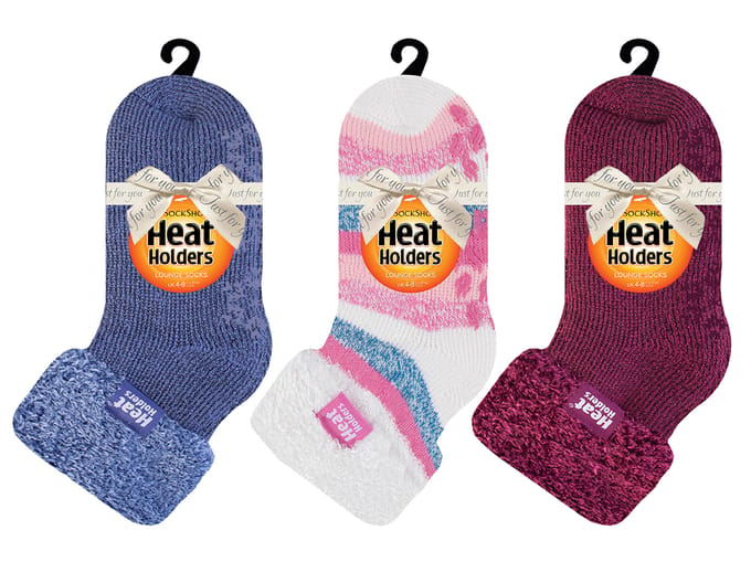 Heat Holders - Set van 3 gevoerde antislipsokken voor dames - Pack 1