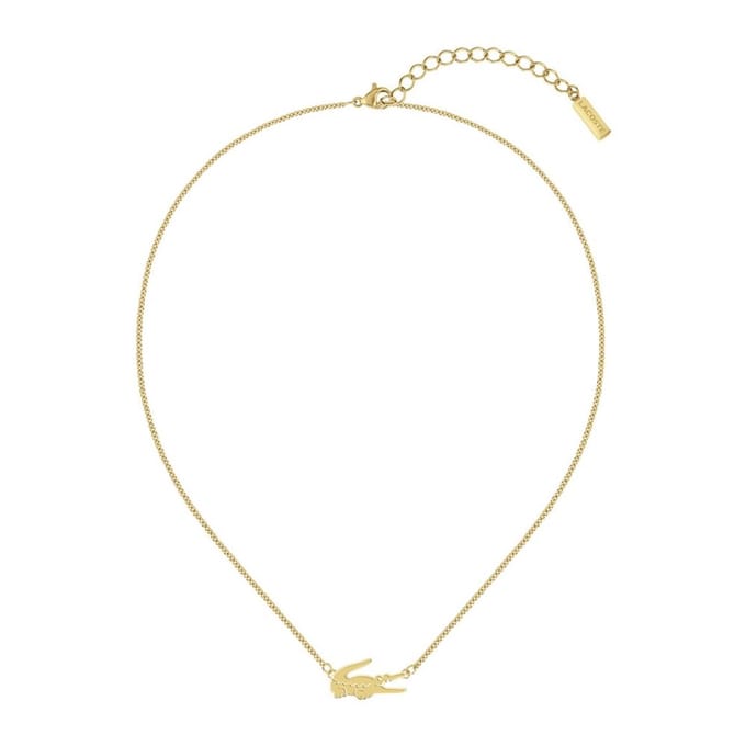 Lacoste - 2040044 - Halsketting - Dames - geelboud - 41+5cm - CROCODILE