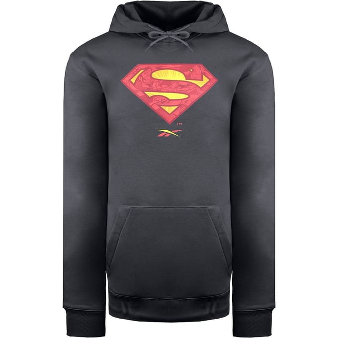 Reebok x DC Superman Heren Donker Grafiet Hoodie