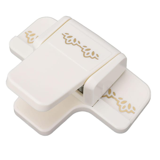 Randranden Knutselpons Plastic en Metaal Draagbare Papieren Bloem Embossing Pons voor Handwerk Type
