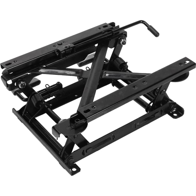 Réglage de la hauteur des sièges avec glissière, hauteur de levage de 155 mm, base de levage de siège en acier à ajustement universel black