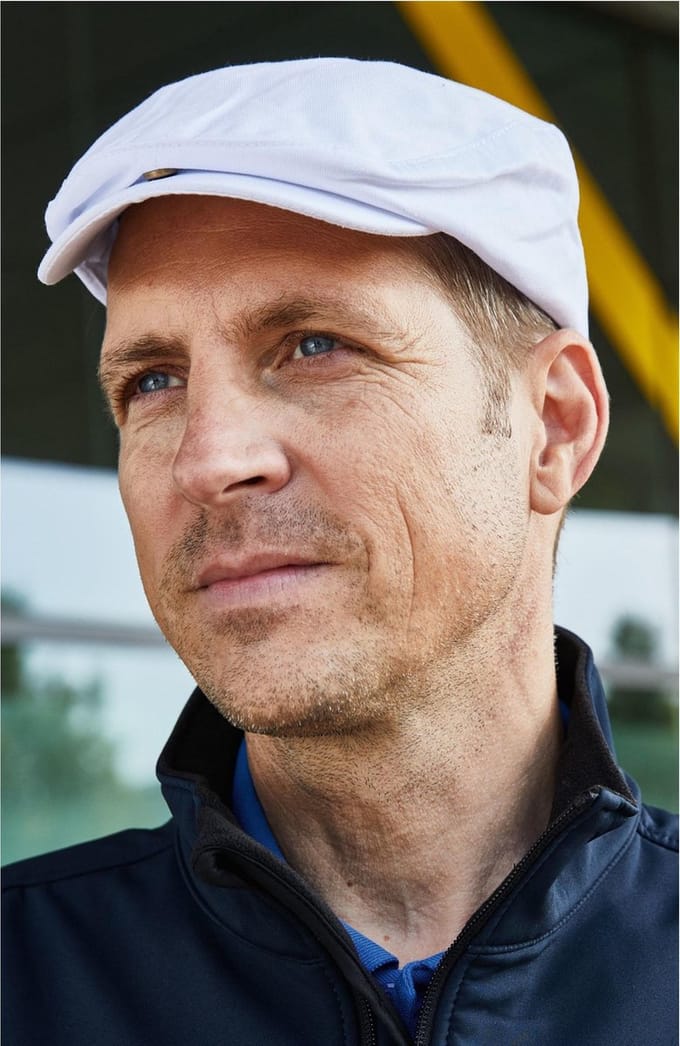 Flat cap wit voor volwassenen